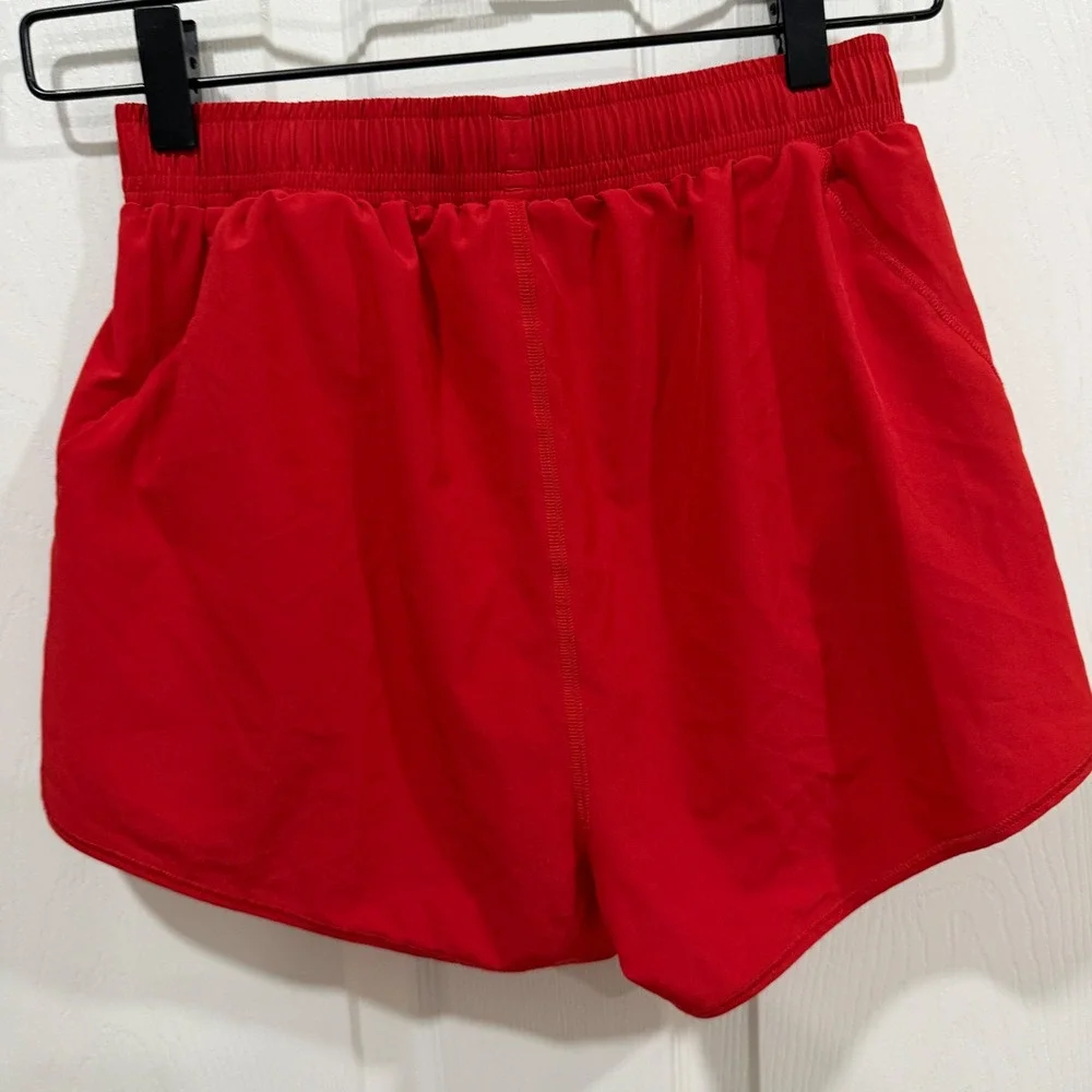 Alo Yoga Ambience‎ Shorts Red W6230R Women XS Athletic Running Workout